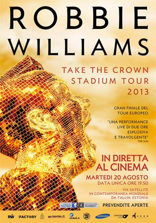 Robbie Williams Take the crown Stadium Tour 2013